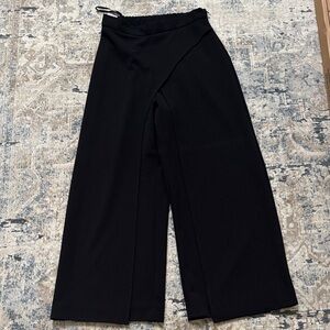 Adrianna Papell Black Wide Leg Pants w/Overlay